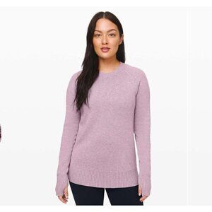 Lululemon Still lotus reversible sweater, lavender, Size 2or 4 N24
